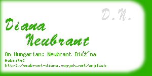 diana neubrant business card